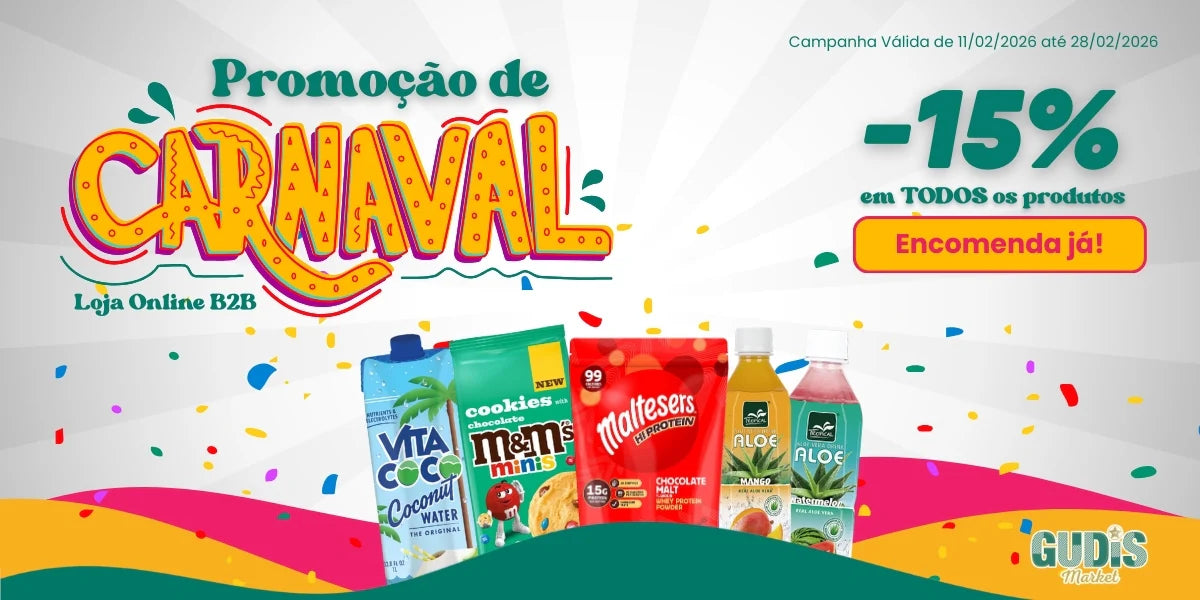 Promoção de Carnaval da Gudis Market: 15% de desconto em loja online B2B
