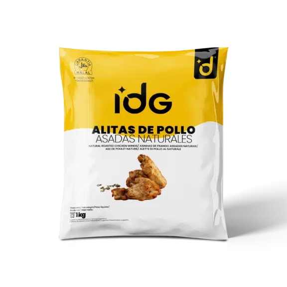 Asas de Frango Assadas ao Natural 1kg
