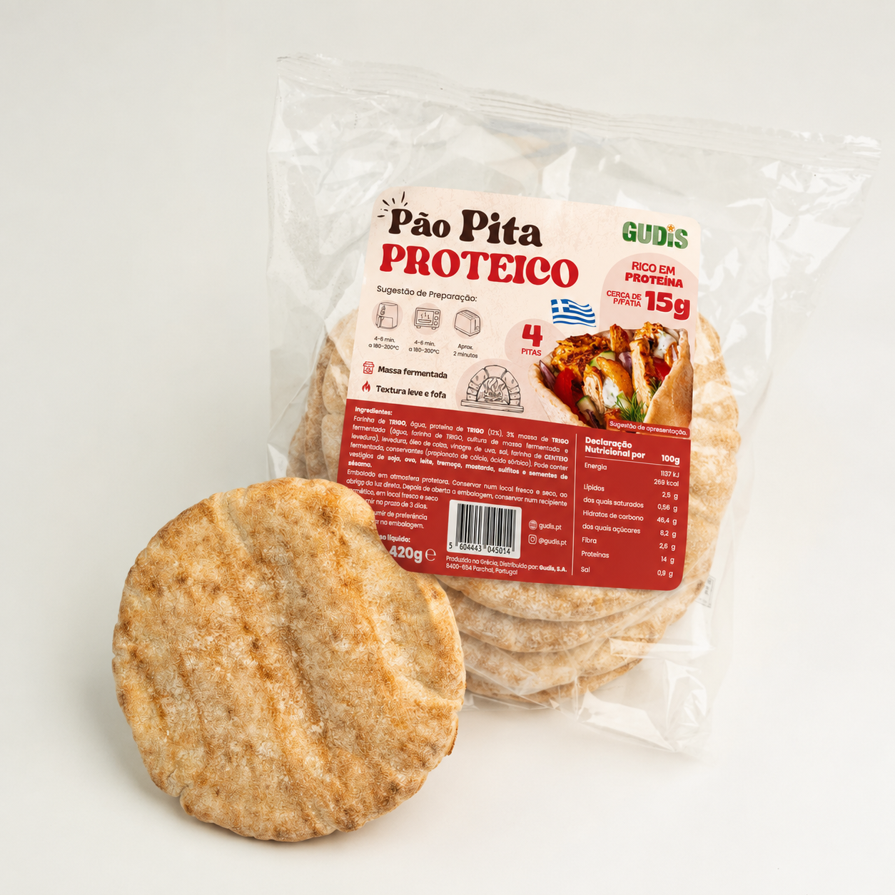 Gourmet Pita Bread + Protein (9x420g)