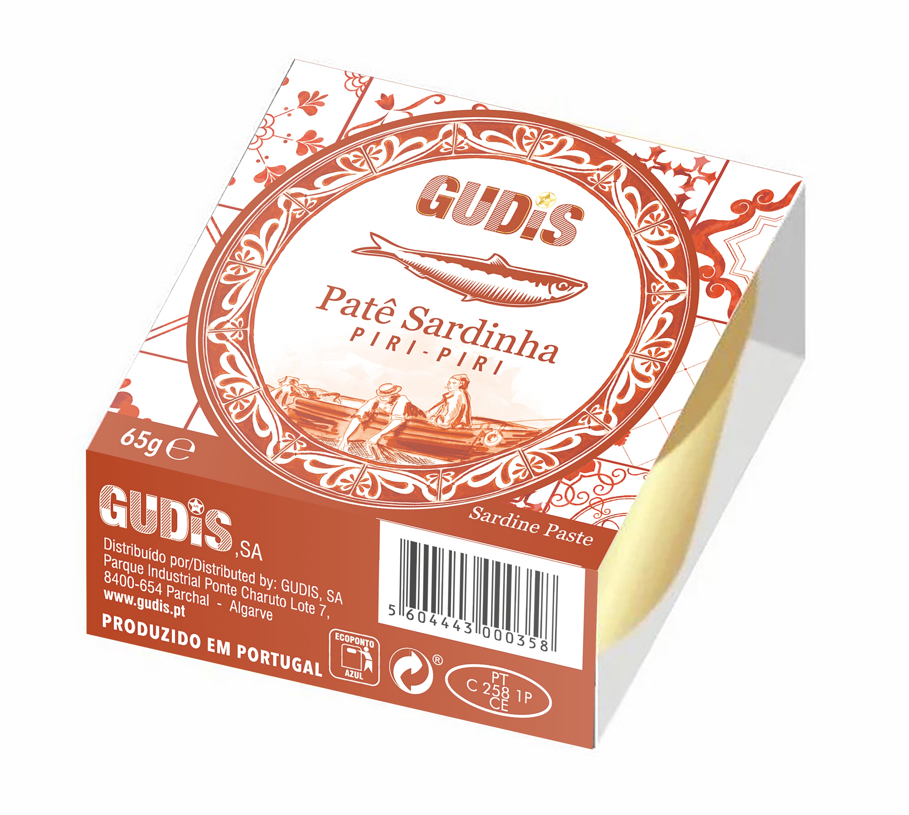 Patê de Sardinha c/ Piri-Piri (36x65g)
