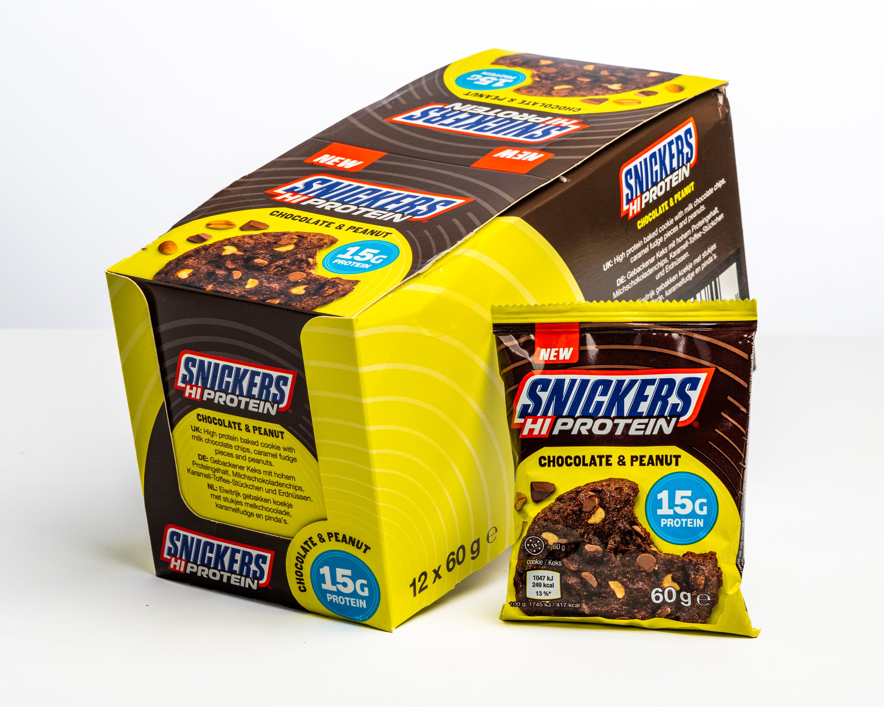 Galletas SNICKERS con alto contenido proteico (12 x 60 g)