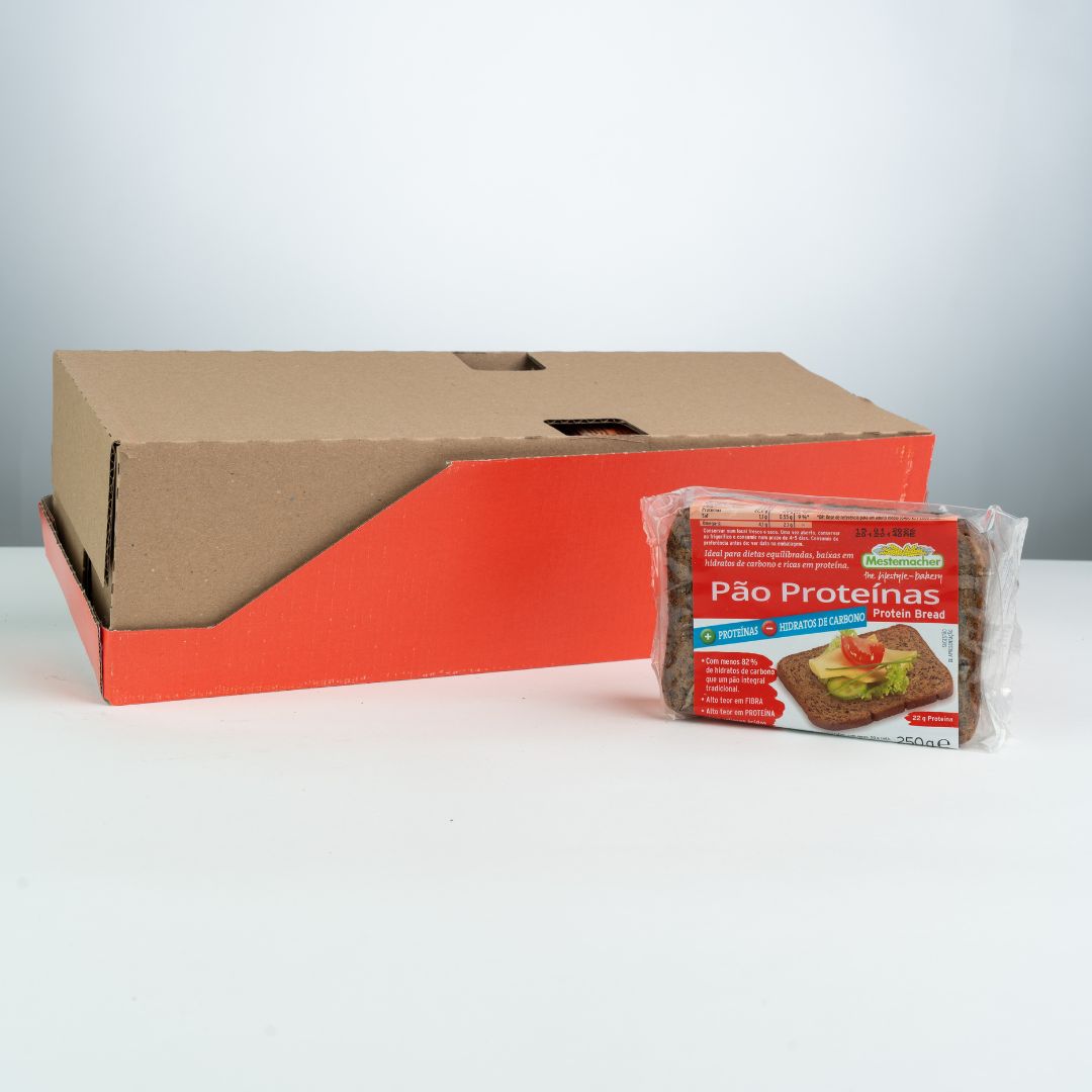 Pão Proteico + Proteínas - Hidratos (9x250g)