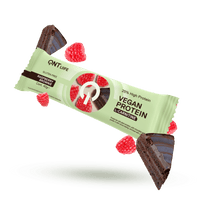 Barra Proteica Vegan c/ L-Carnitina - Brownie e Framboesa (28x40g)